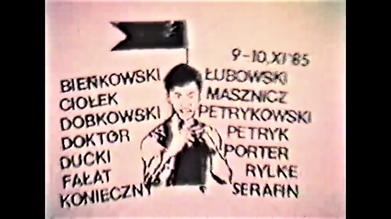 Impreza interdyscyplinarna w pracowni Jana Rylke, 1985